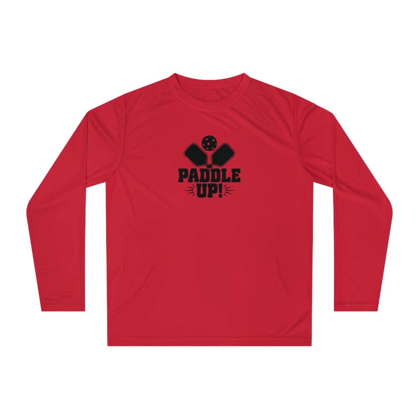 Men's Energetic Pickleball Long Sleeves top - Paddle Up Red