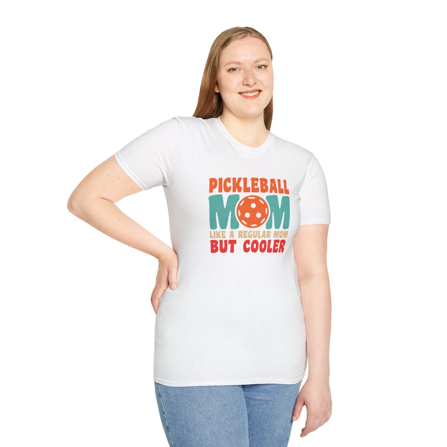 Women's Funny Pickleball T-shirt - Like a Regular Mom but Cooler
