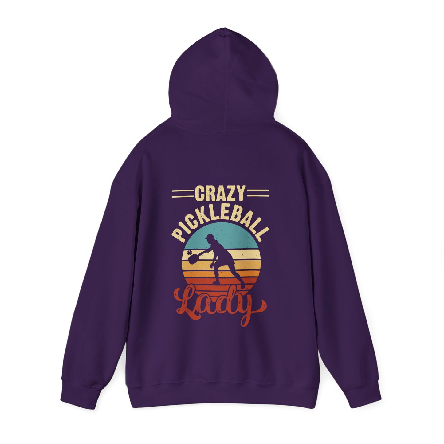Women's Vibrant Pickleball Hoodie - Crazy Pickleball Lady