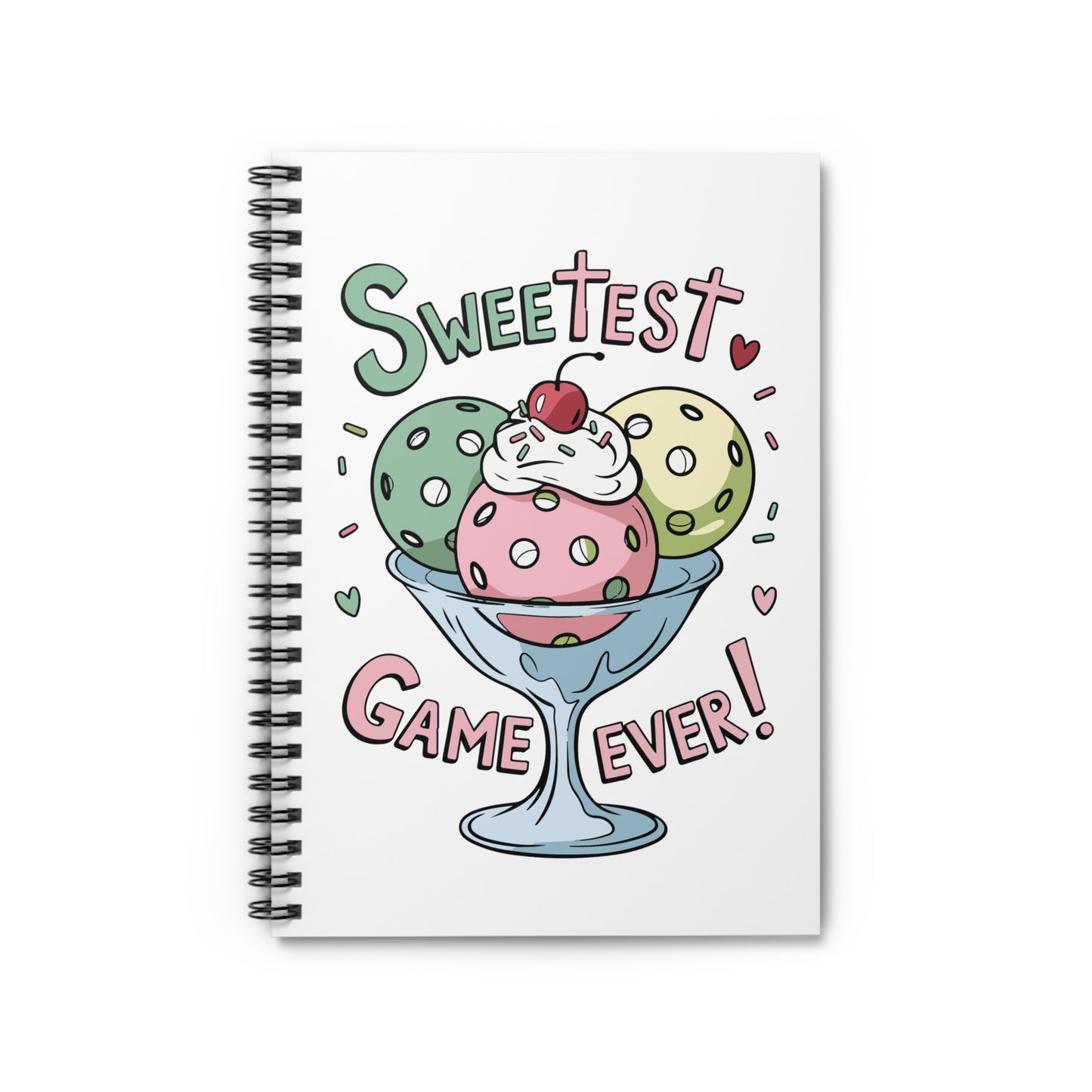 Pickleball Durable Notebook - Sweetest Game Ever White