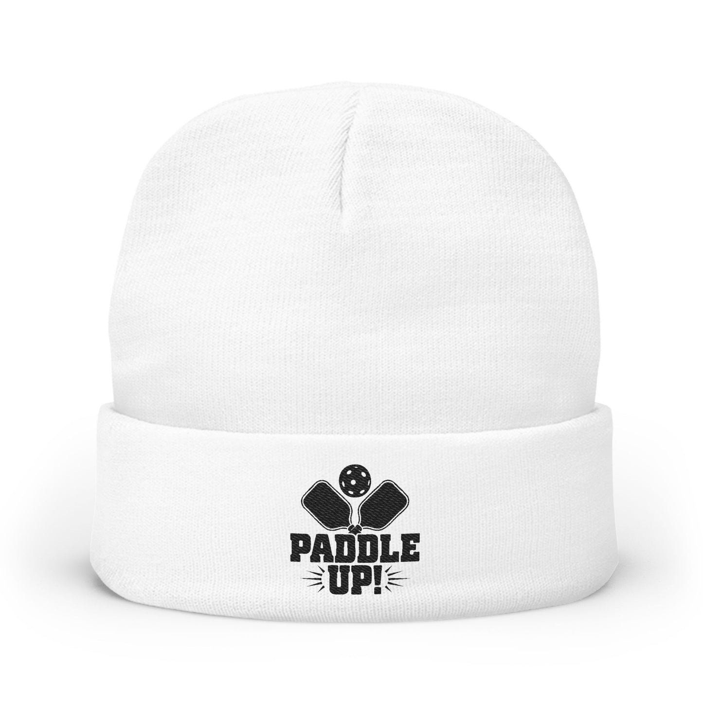 Pickleball Comfy Beanie - Paddle Up White