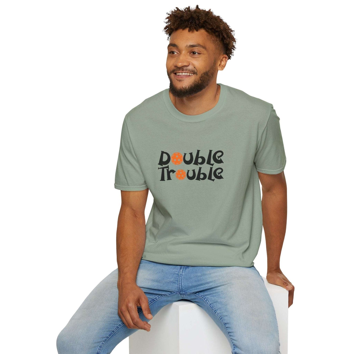 Men's Funny Pickleball T-shirt - Double Trouble