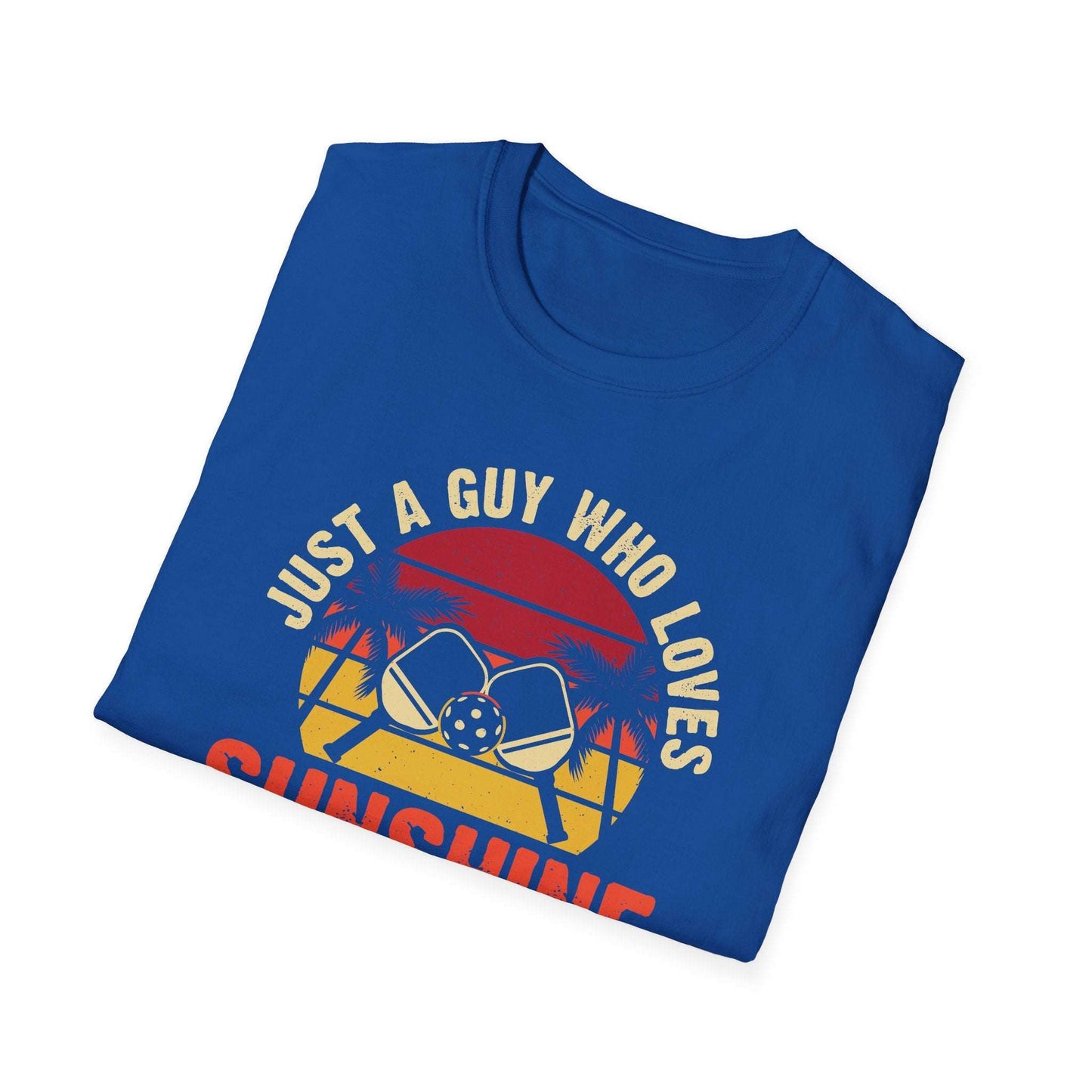 Men's Pickleball T-shirt - Just a Guy Who Loves Sunshine & Pickleball