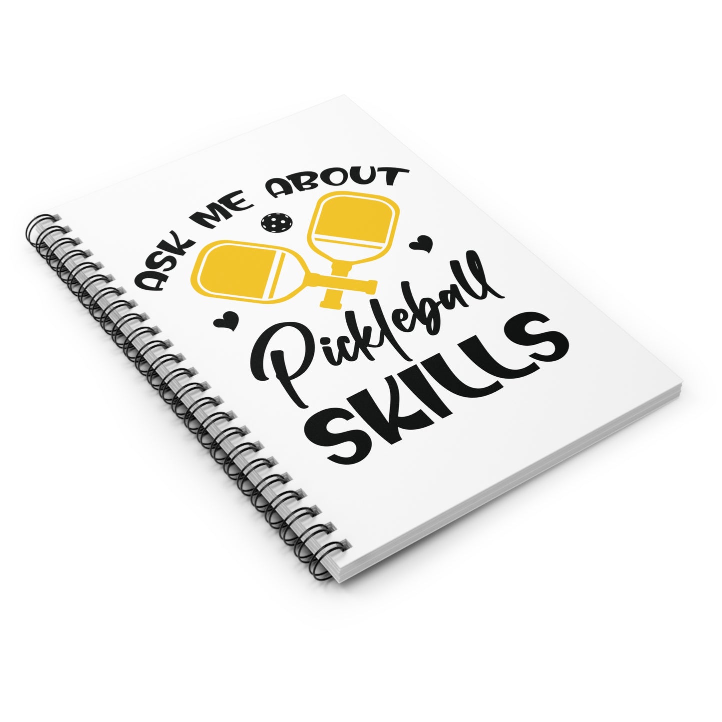 Pickleball Stylish Notebook - Ask Me About Pickleball Skills