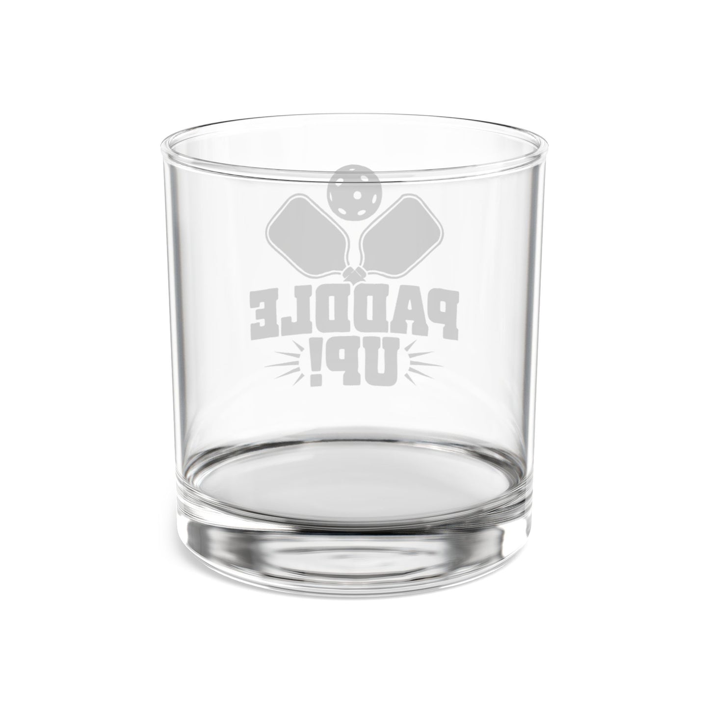 Pickleball Unique Rocks Glass - Paddle Up