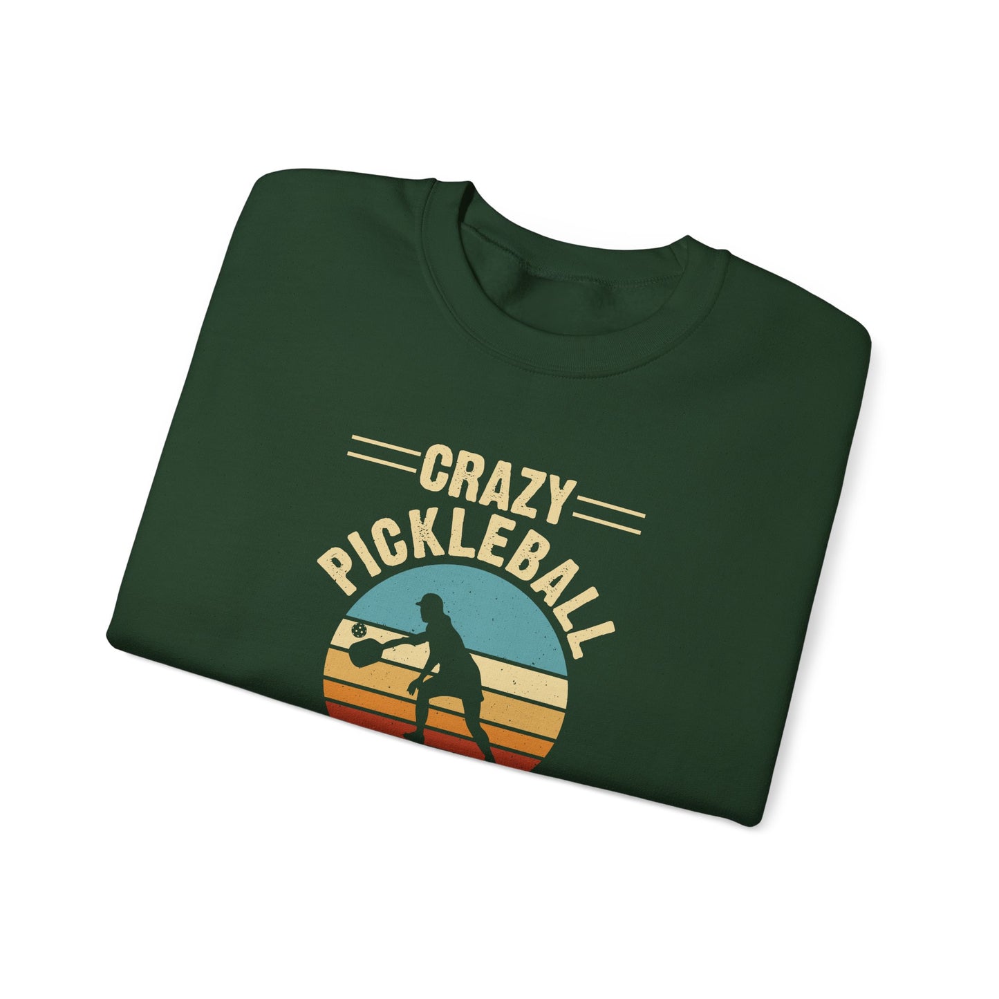 Women's Soft Pickleball Sweatshirt - Crazy Pickleball Lady