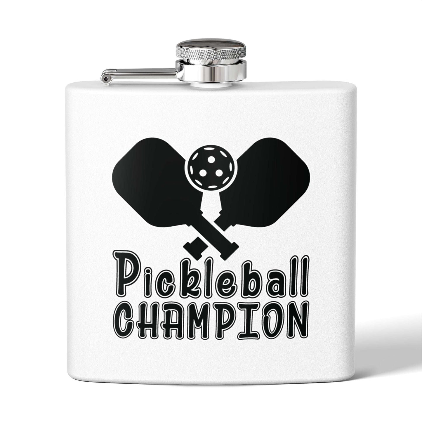 Pickleball Energetic Flask - Pickleball Champion White