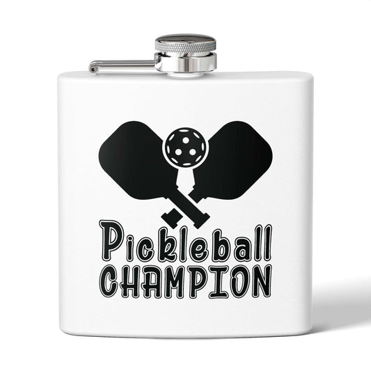 Pickleball Energetic Flask - Pickleball Champion White