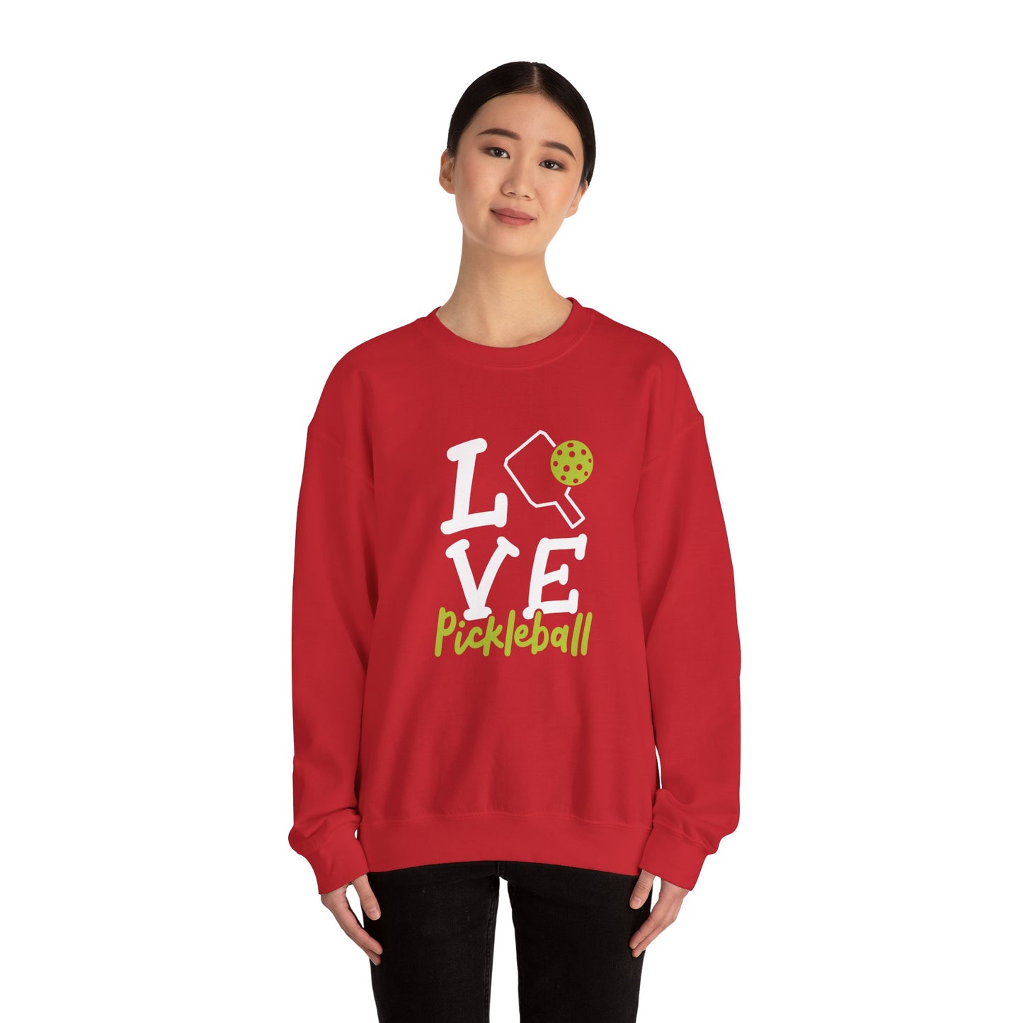 Women's Durable Pickleball Sweatshirt - Love Pickleball