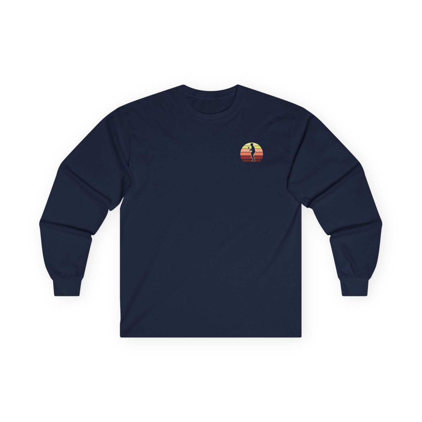 Men's Unique Pickleball Long Sleeves top - Great Minds Dink a Like Navy