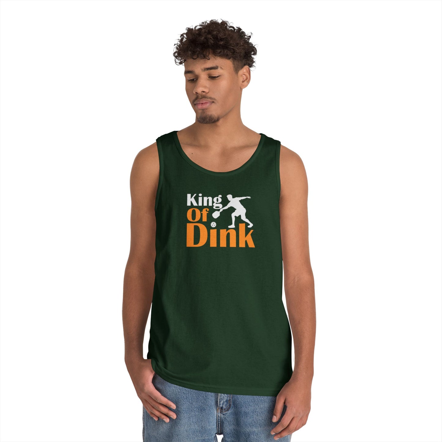 Men's Funny Pickleball Tank Top - King of Dink