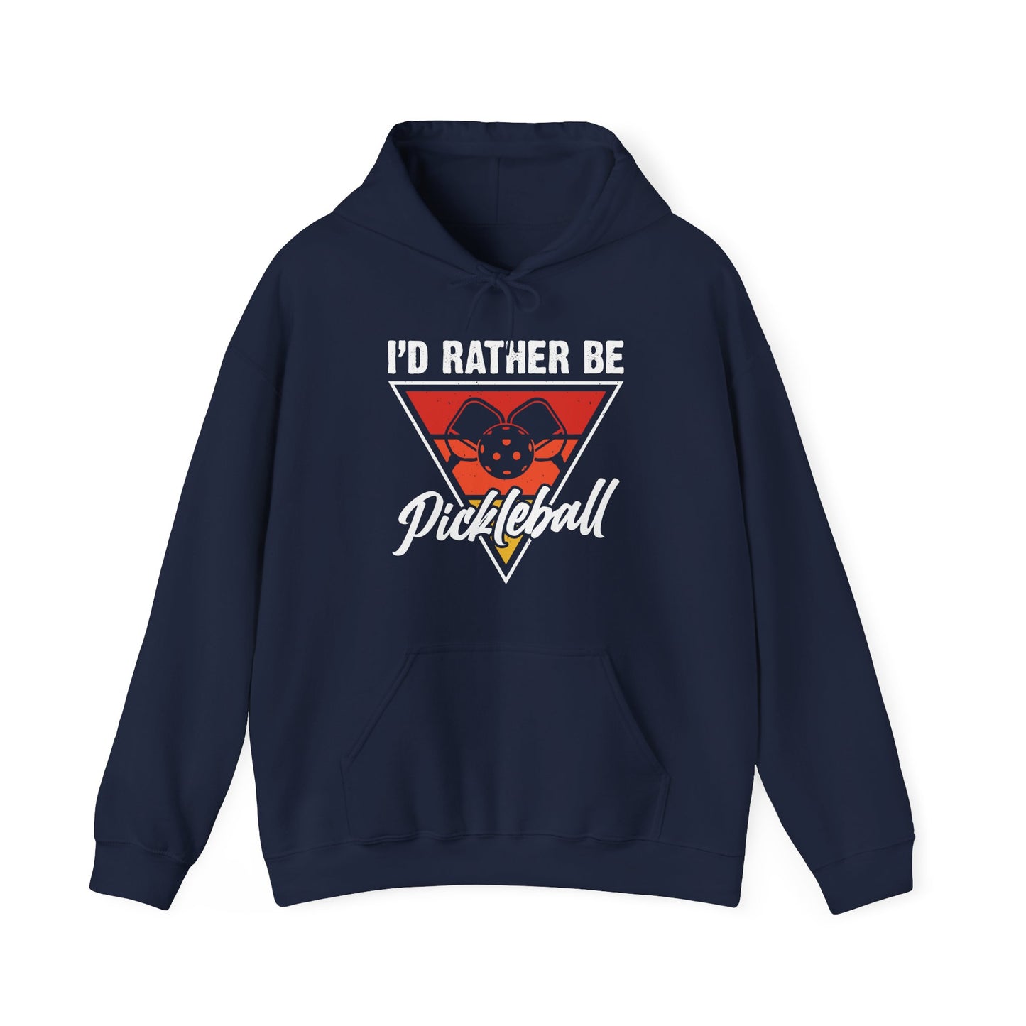 Men's Cool Pickleball Hoodie - I'd Rather Be Pickleball Navy