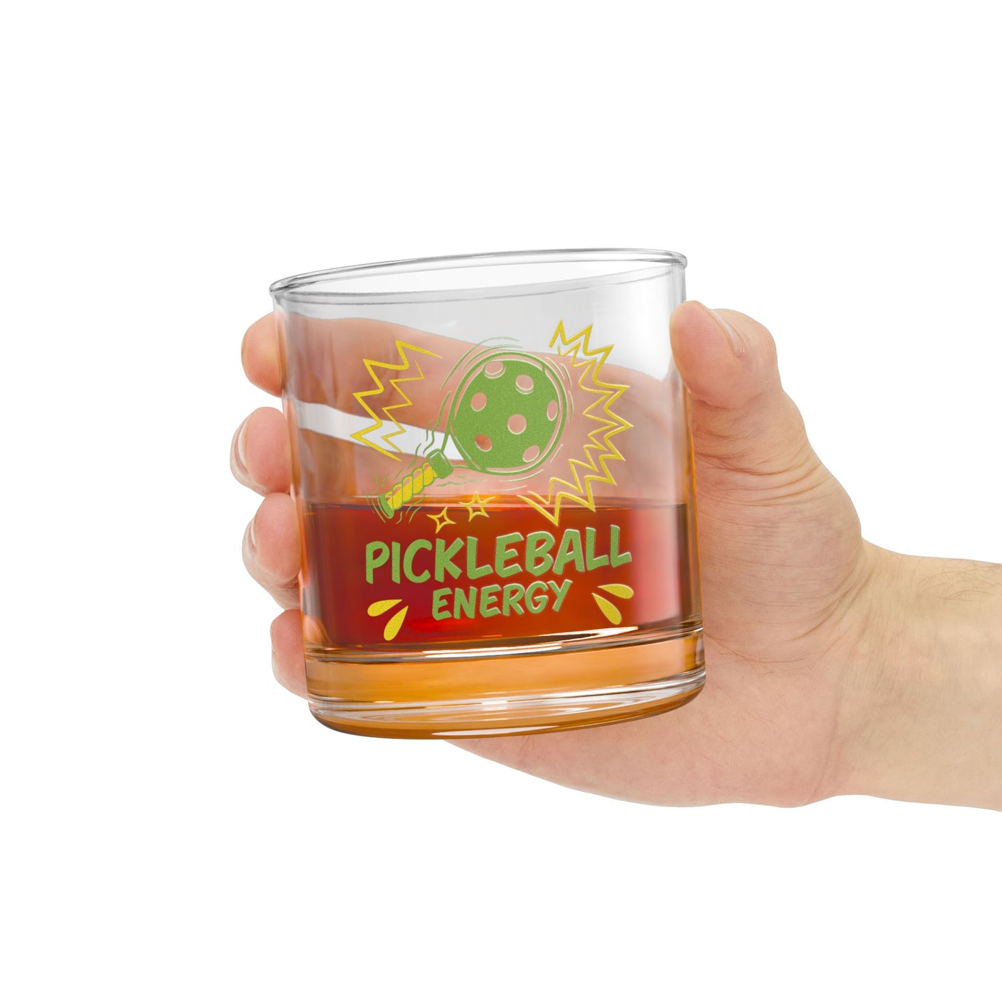 Pickleball Unique Rocks Glass - Pickleball Energy