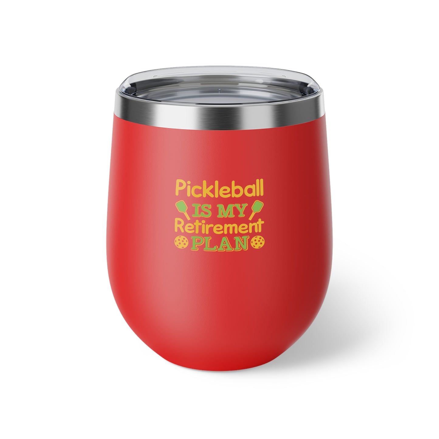 Pickleball Funny Cup - Pickleball Is My Retirement Plan Red