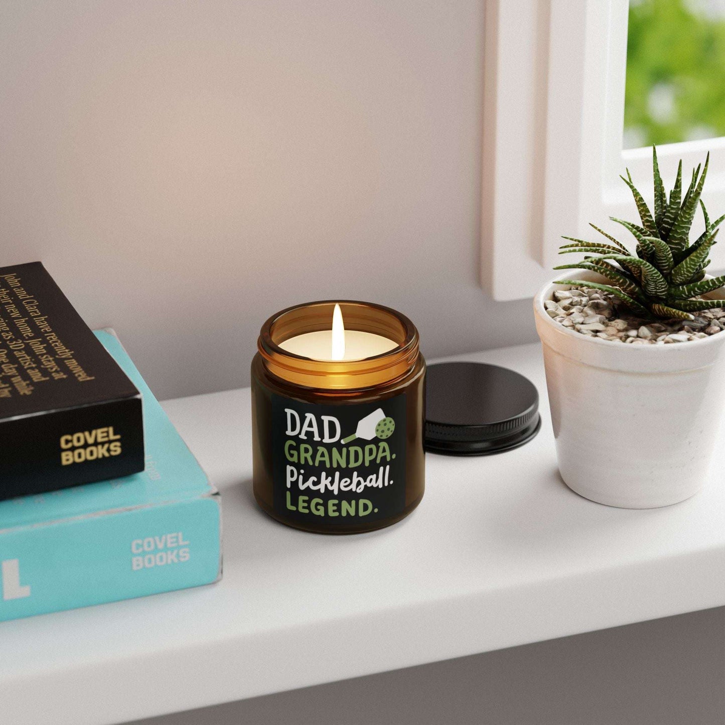 Pickleball Delightful Candle - Dad Grandpa Pickleball Legend