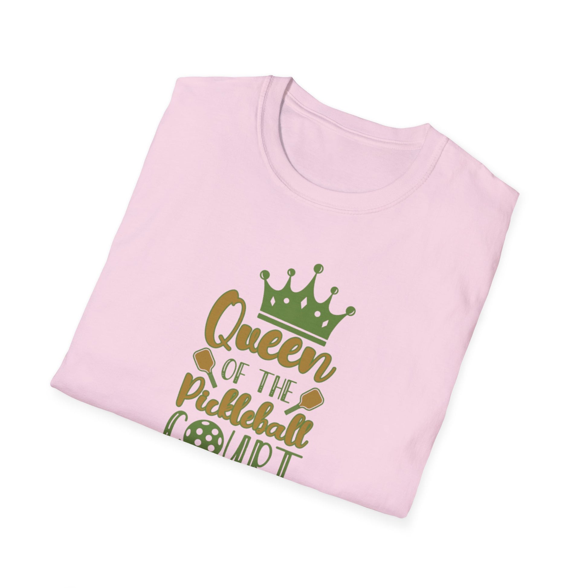 Women's Stylish Pickleball T-shirt - Queen of the Pickleball Court