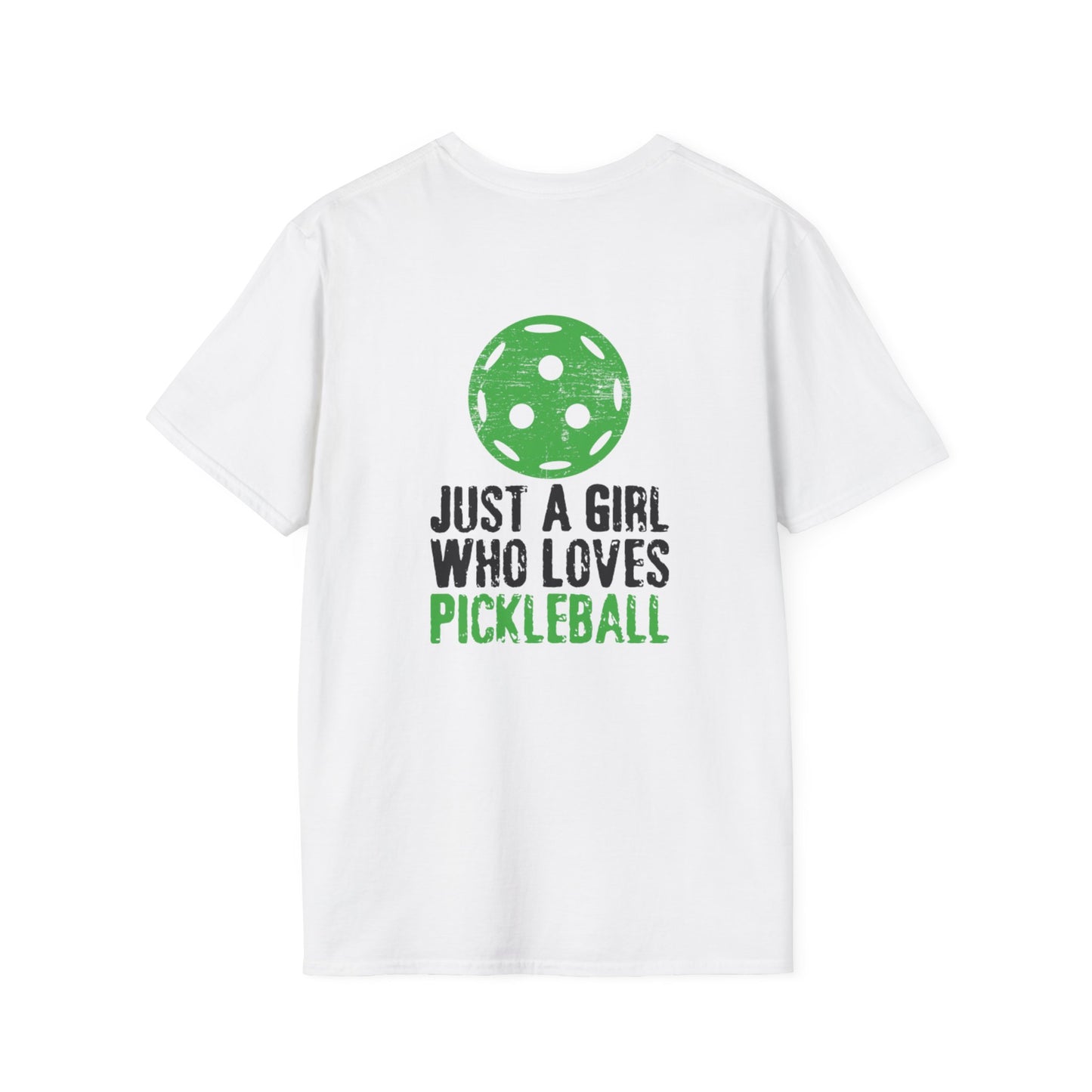 Women's Soft Pickleball T-shirt - Just a Girl Who Loves Pickleball