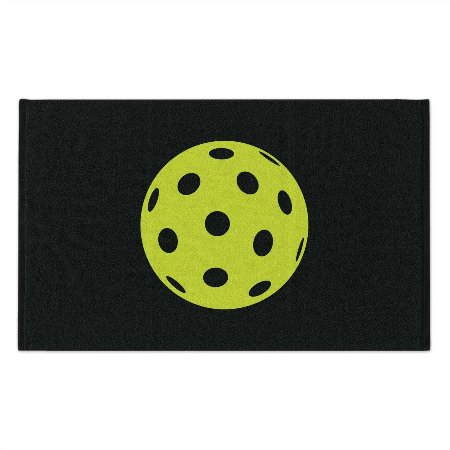 Pickleball Soft Rally Towel - Pickleball Ball Black