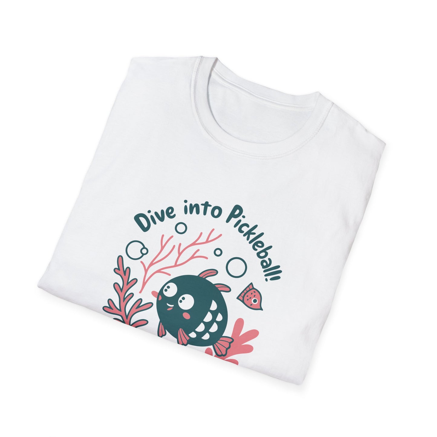Women's Witty Pickleball T-shirt - Dive into Pickleball