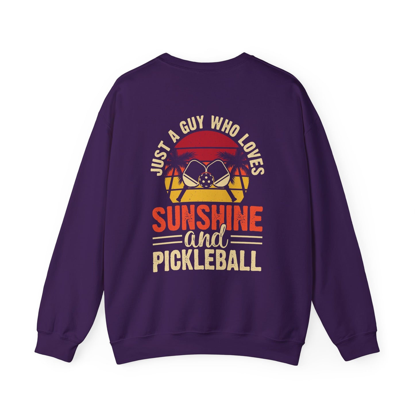 Men's Cool Pickleball Sweatshirt - Just a Guy Who Loves Pickleball