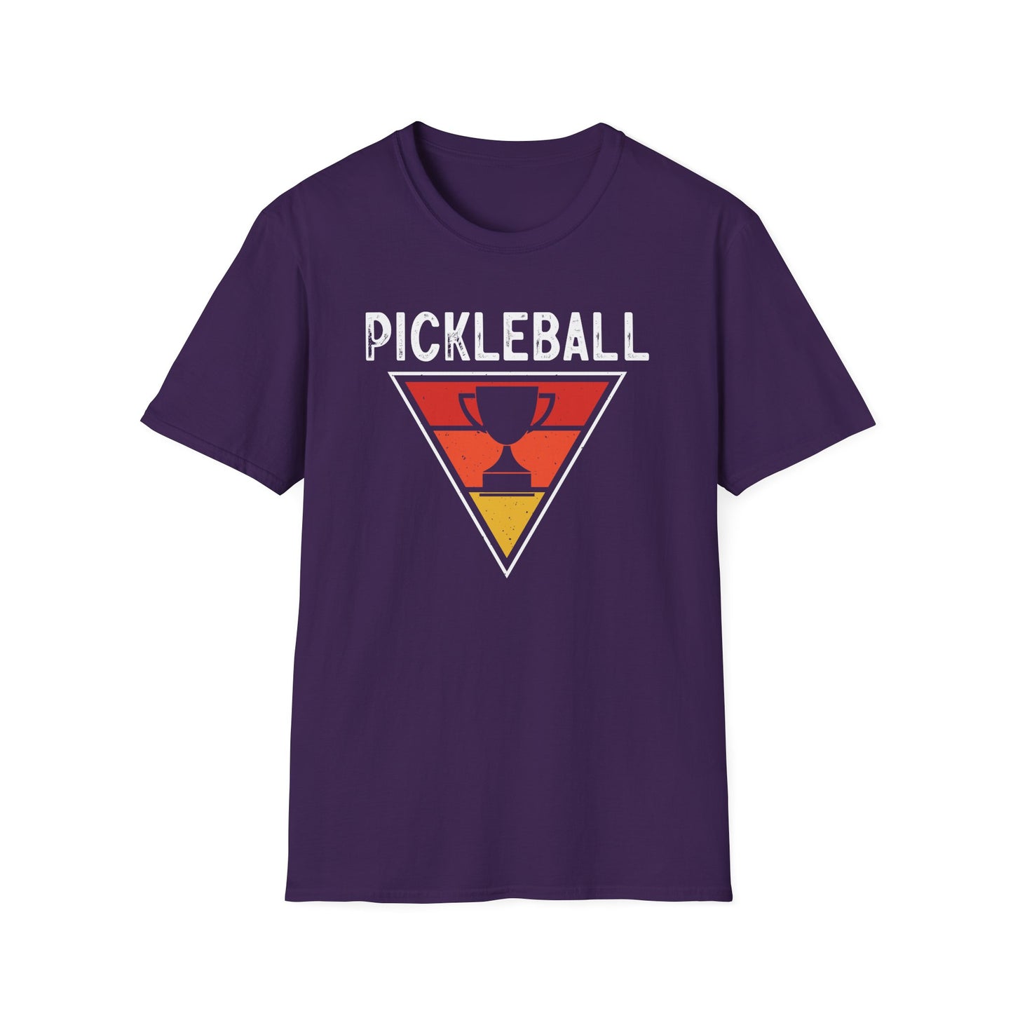 Men's Bold Pickleball T-shirt - Pickleball Trophy Purple