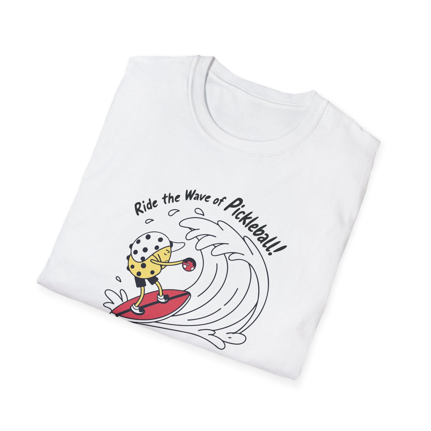 Men's Comfy Pickleball T-shirt - Ride the Wave of Pickleball