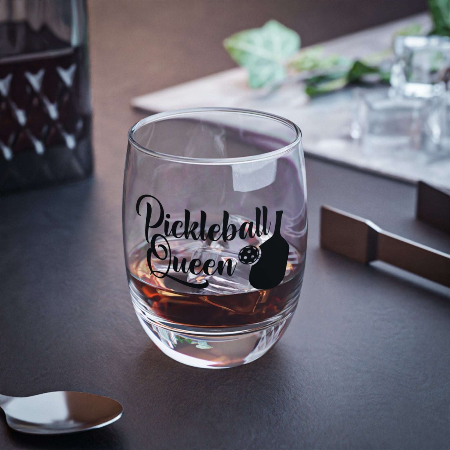 Pickleball Stylish Whiskey Glass - Pickleball Queen