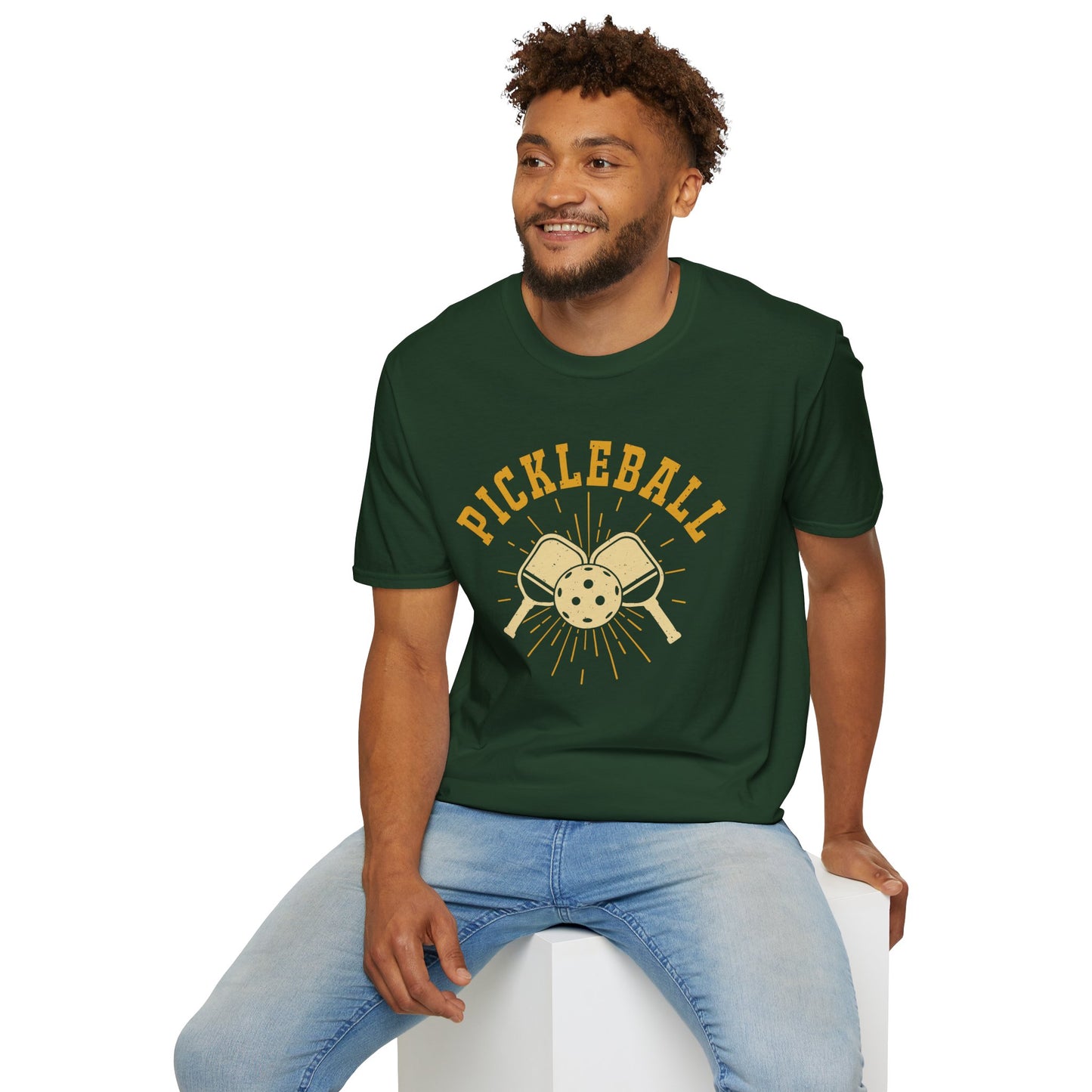 Men's Energetic Pickleball T-shirt - Pickleball Retro