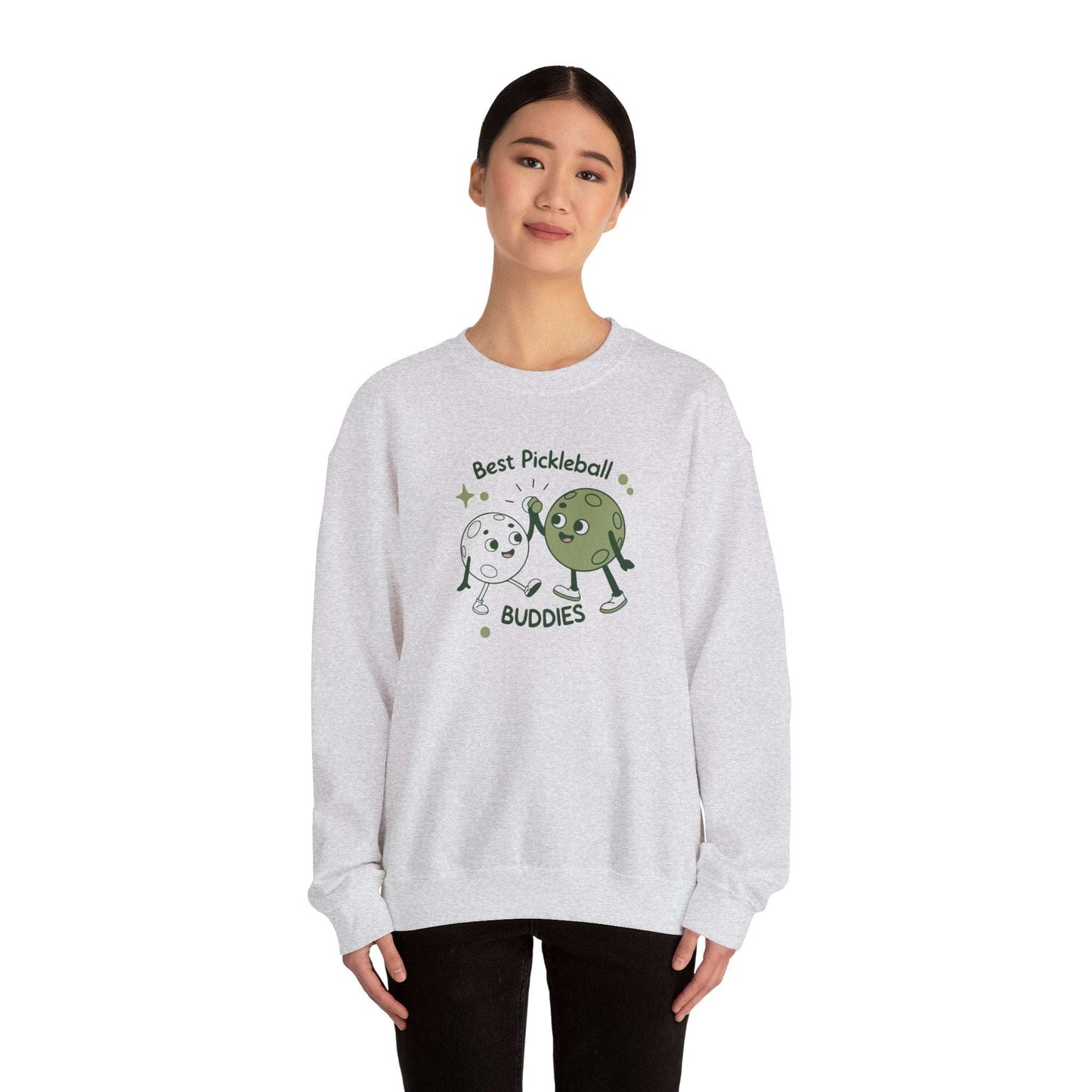 Women's Cute Pickleball Sweatshirt - Best Pickleball Buddies