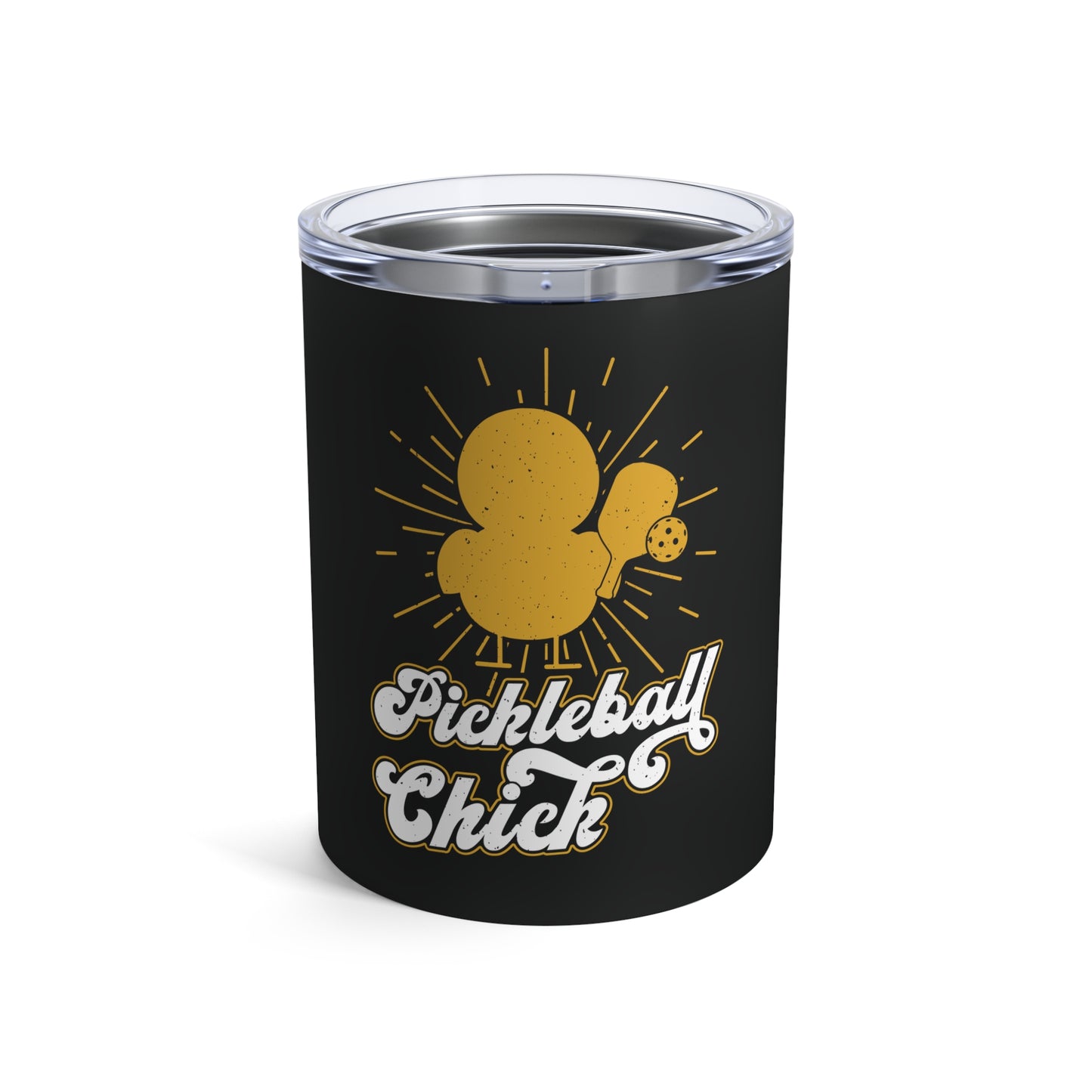 Pickleball Hilarious Tumbler - Pickleball Chick Black