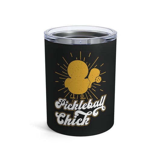 Pickleball Hilarious Tumbler - Pickleball Chick Black