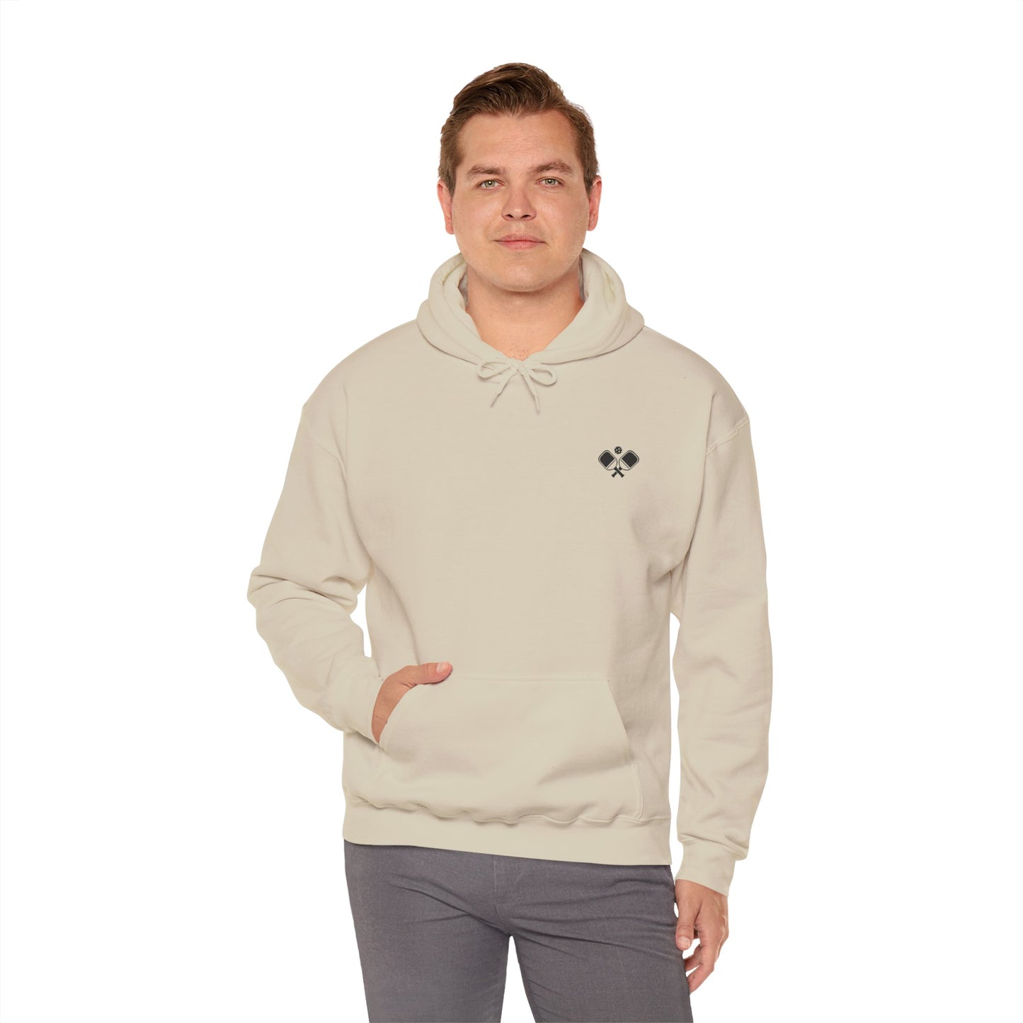 Men's Soft Pickleball Hoodie - Life is Good Pickleball Make It Better