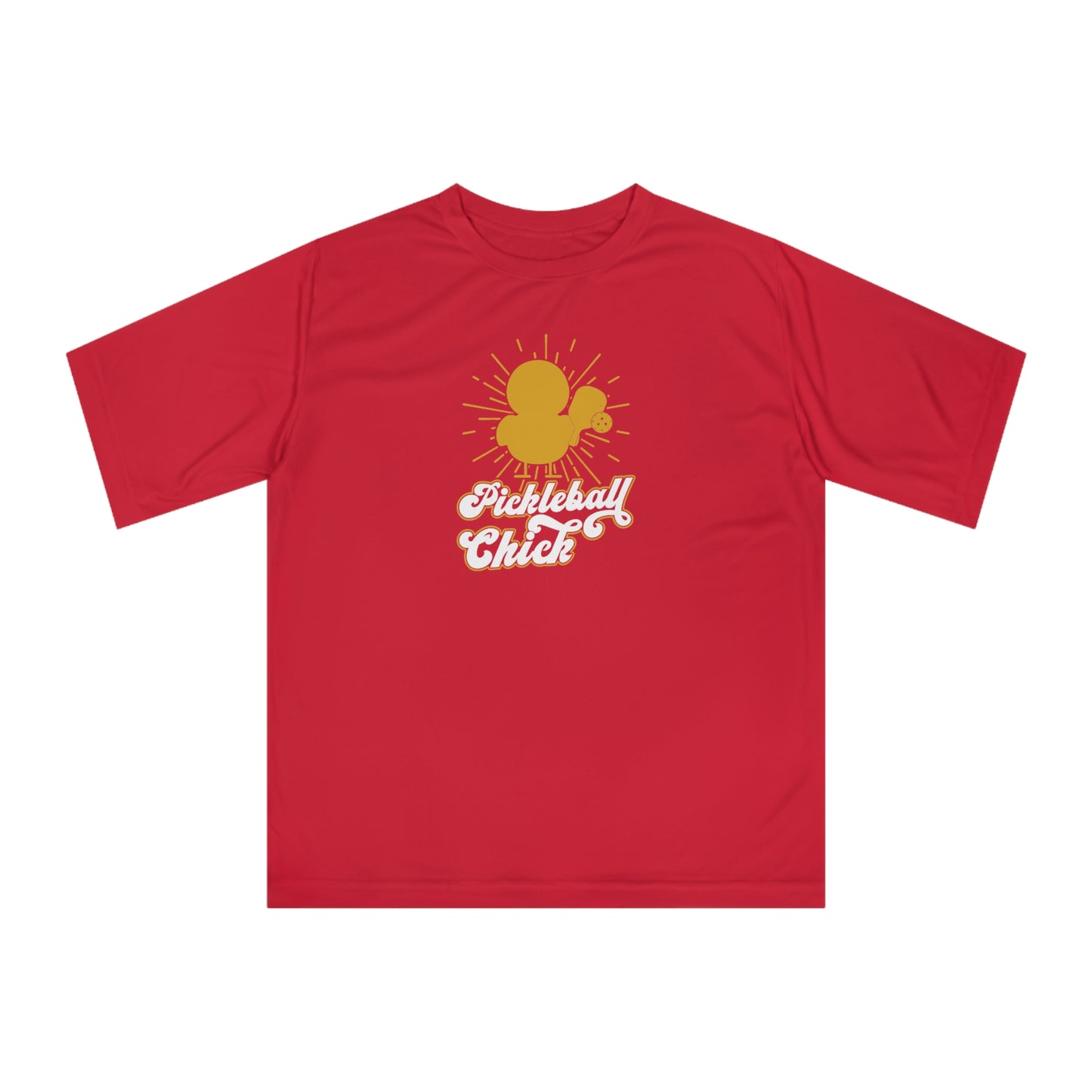 Women's Comfy Pickleball T-shirt - Pickleball Chick Red