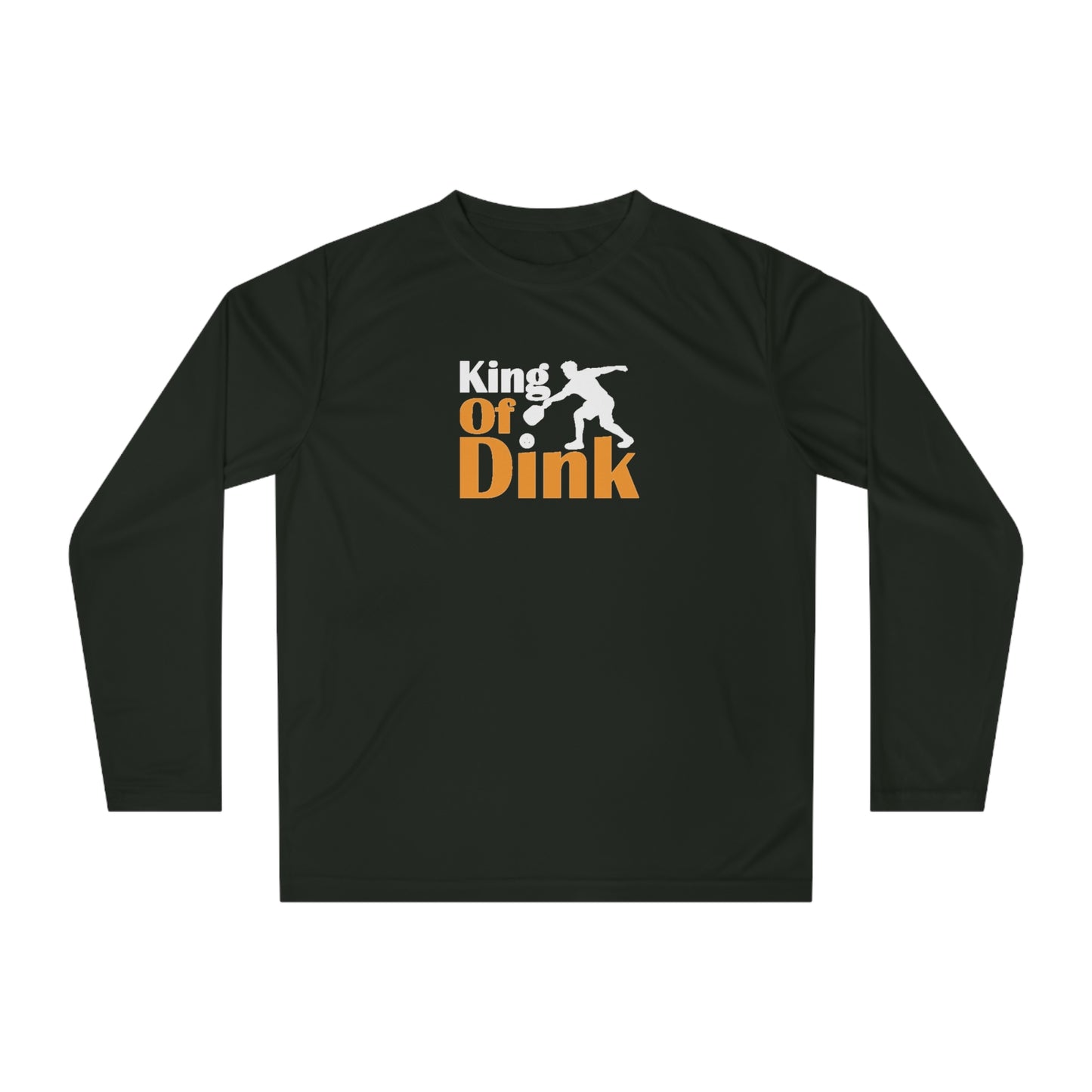 Men's Lightweight Pickleball Long Sleeves top - King of Dink Black