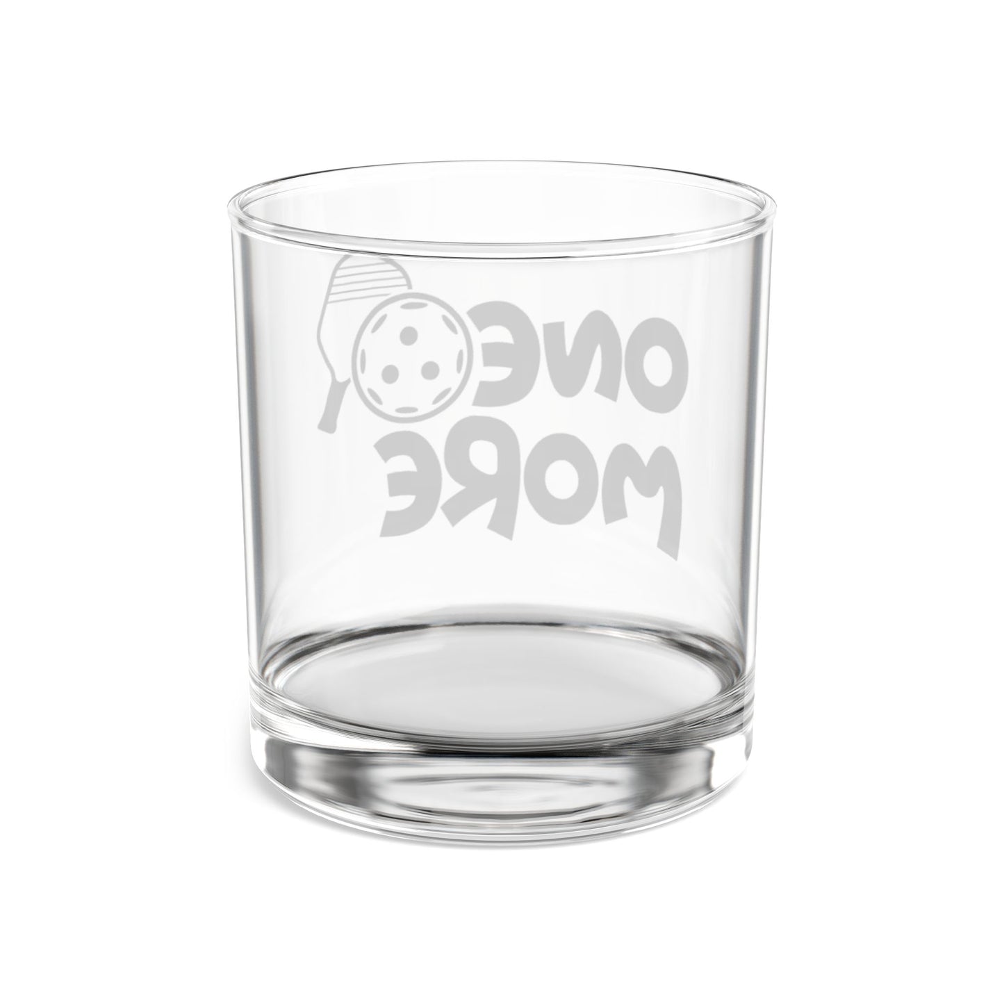 Pickleball Witty Rocks Glass - One More