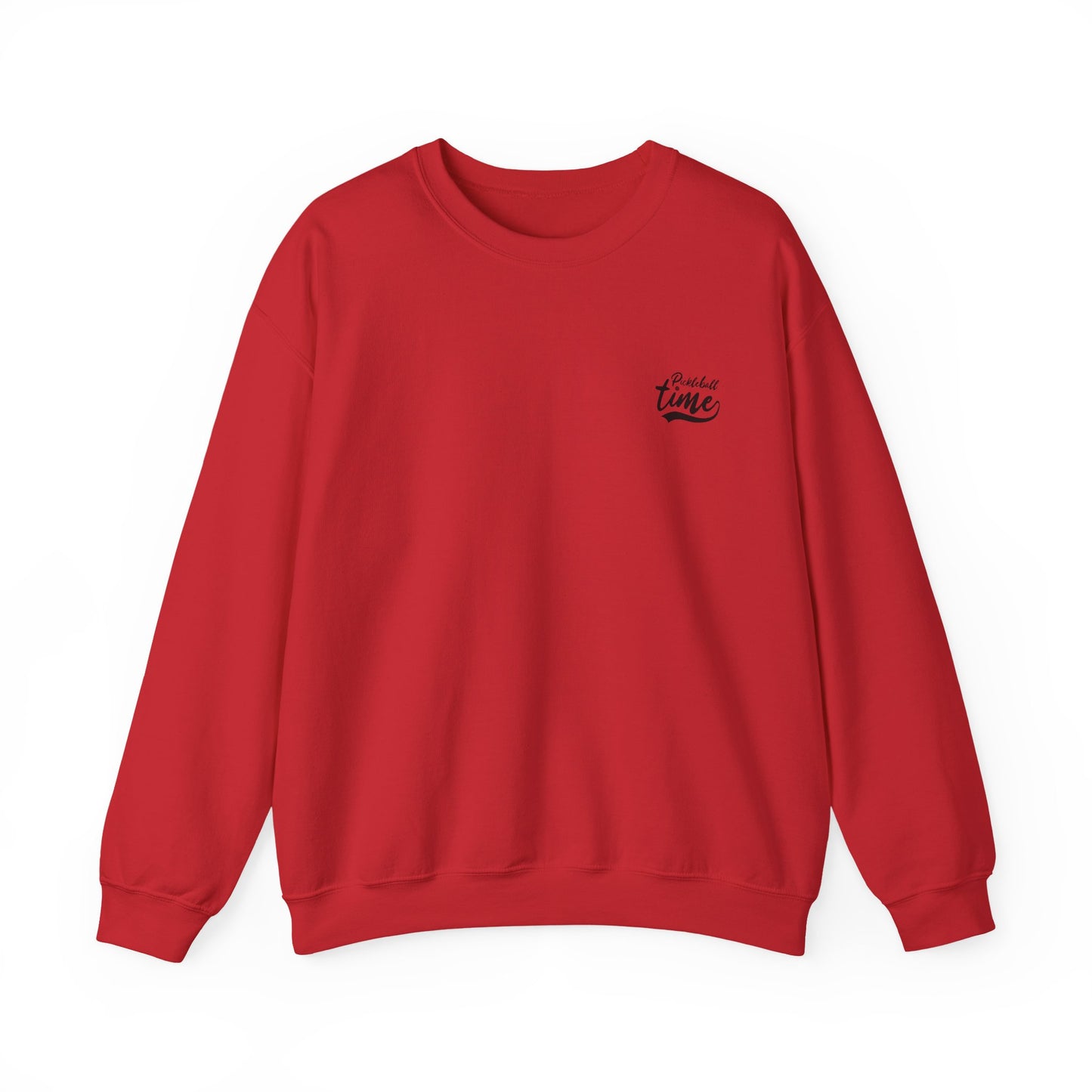 Men's Comfy Pickleball Sweatshirt - This Is My Happy Hour Pickleball Red