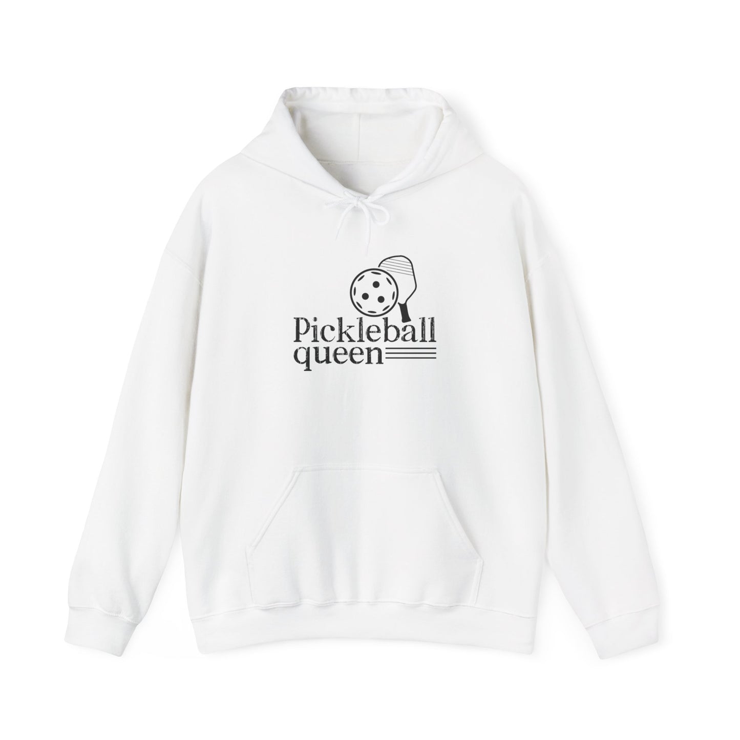 Women's Stylish Pickleball Hoodie - Pickleball Queen White