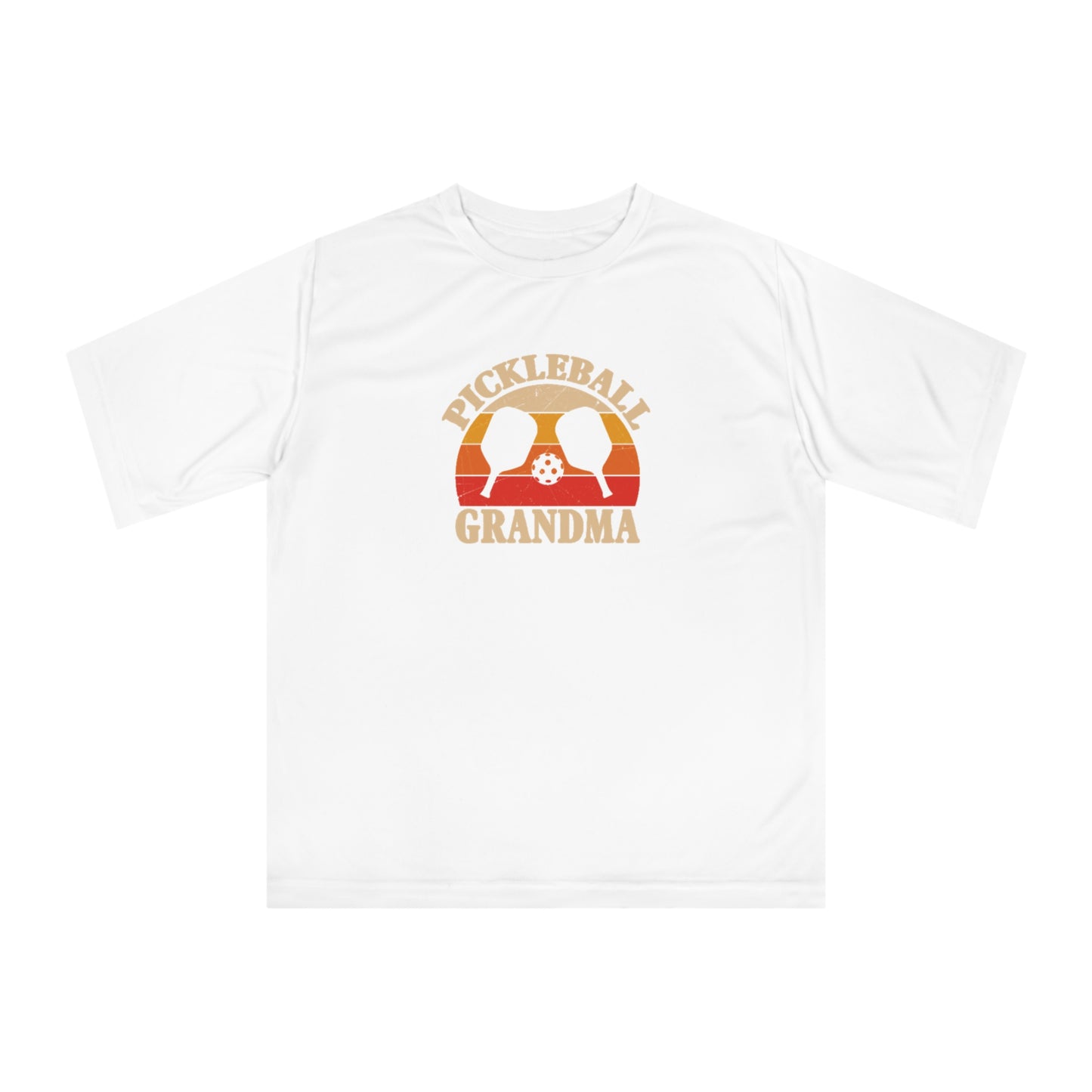 Women's Durable Pickleball T-shirt - Pickleball Grandma White