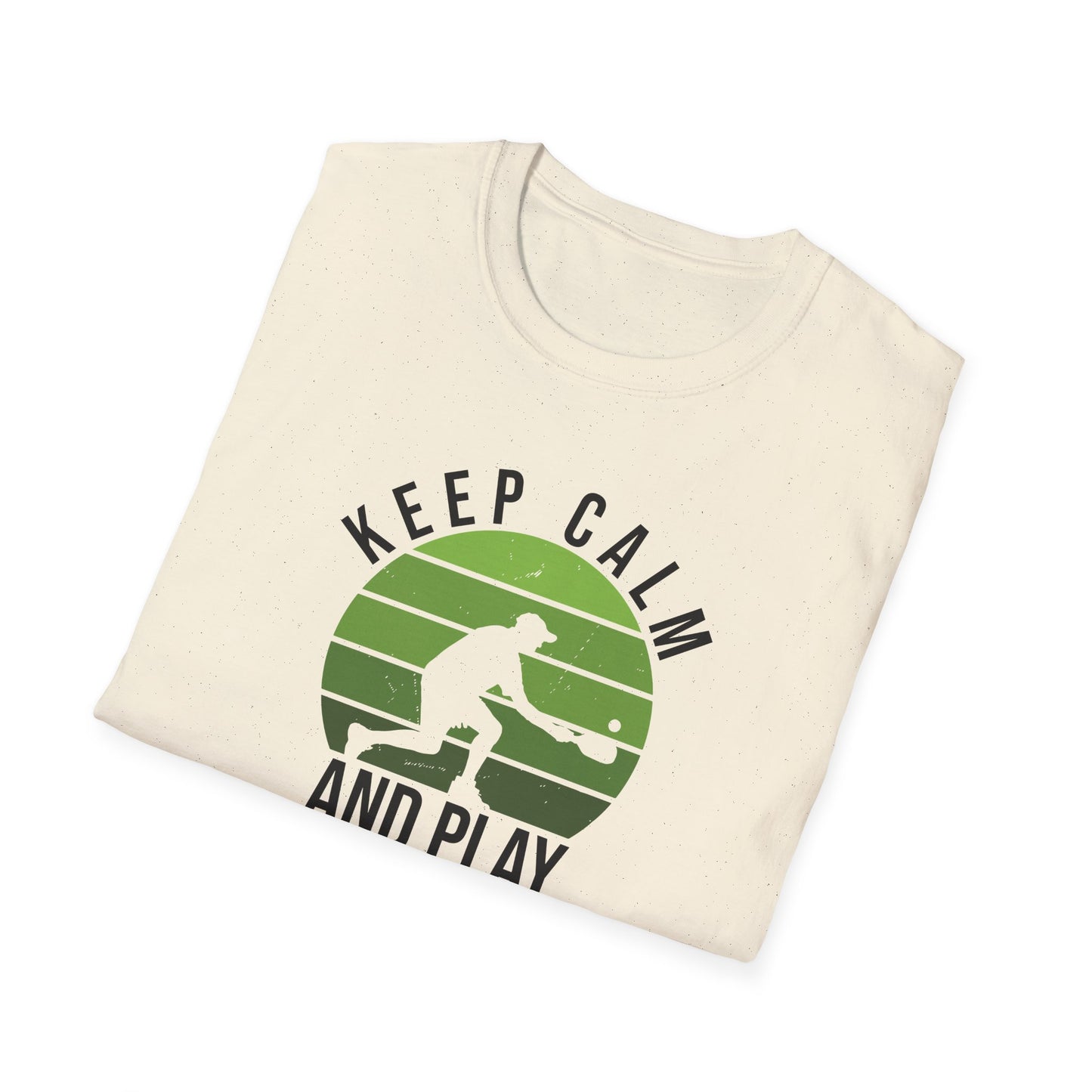 Men's Stylish Pickleball T-shirt - Keep Calm and Play