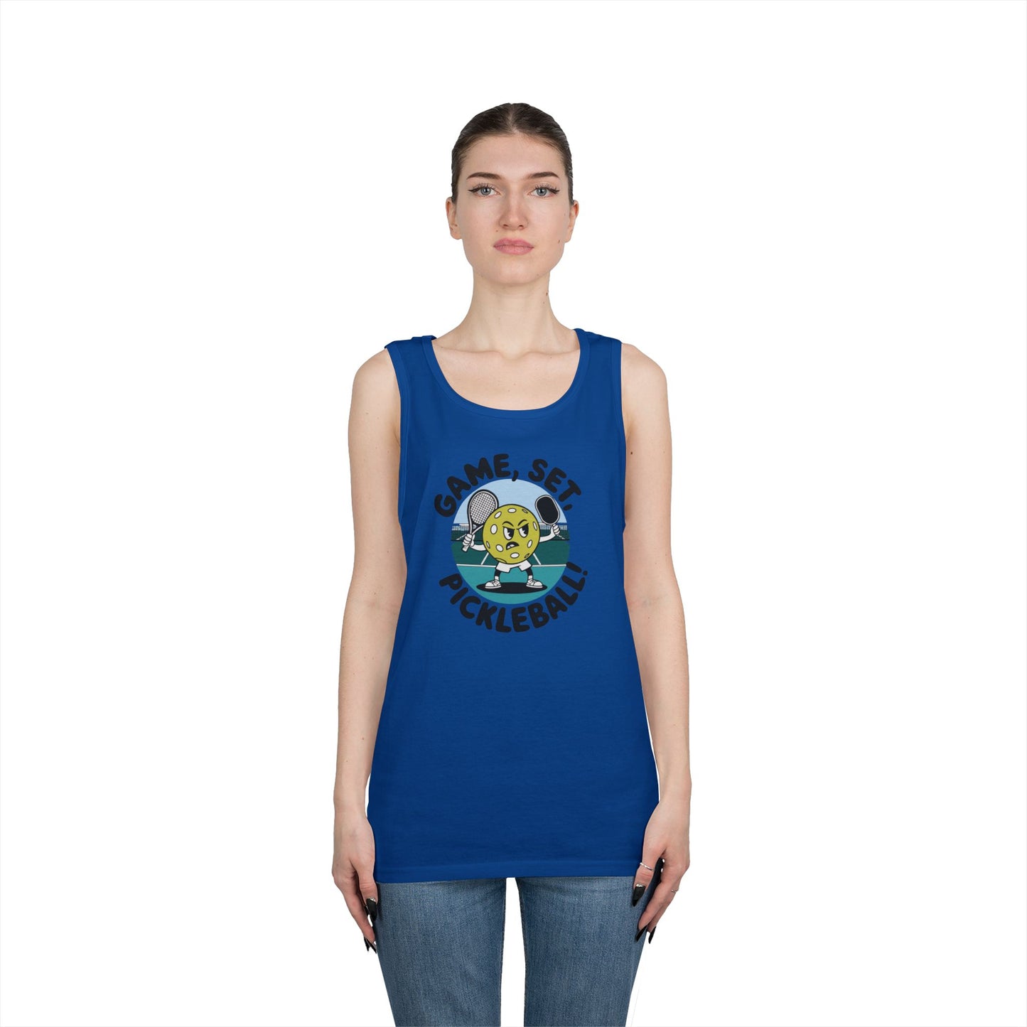 Women's Soft Pickleball Tank Top - Game, Set, Pickleball