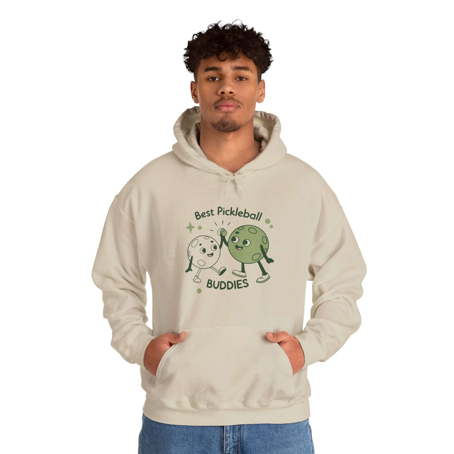 Men's Cute Pickleball Hoodie - Best Pickleball Buddies