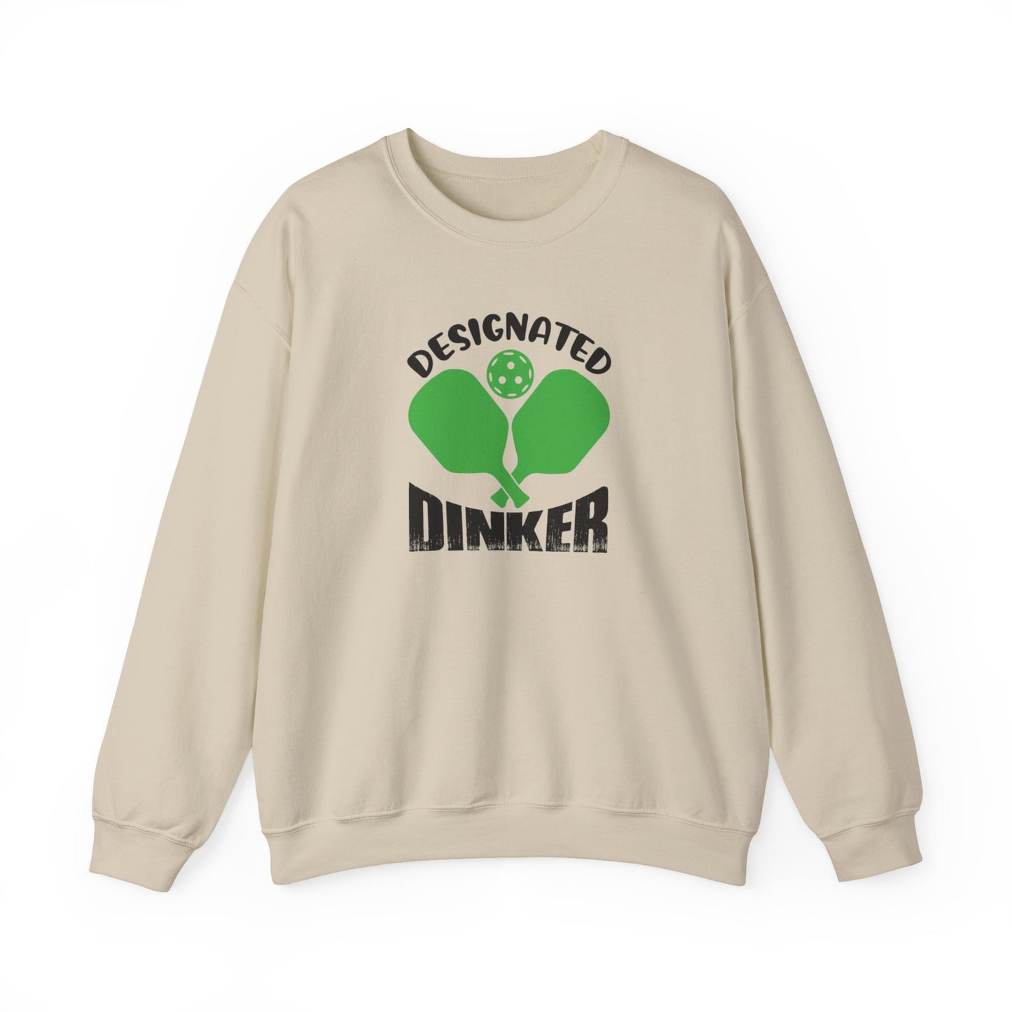 Women's Durable Pickleball Sweatshirt - Designated Dinker Beige