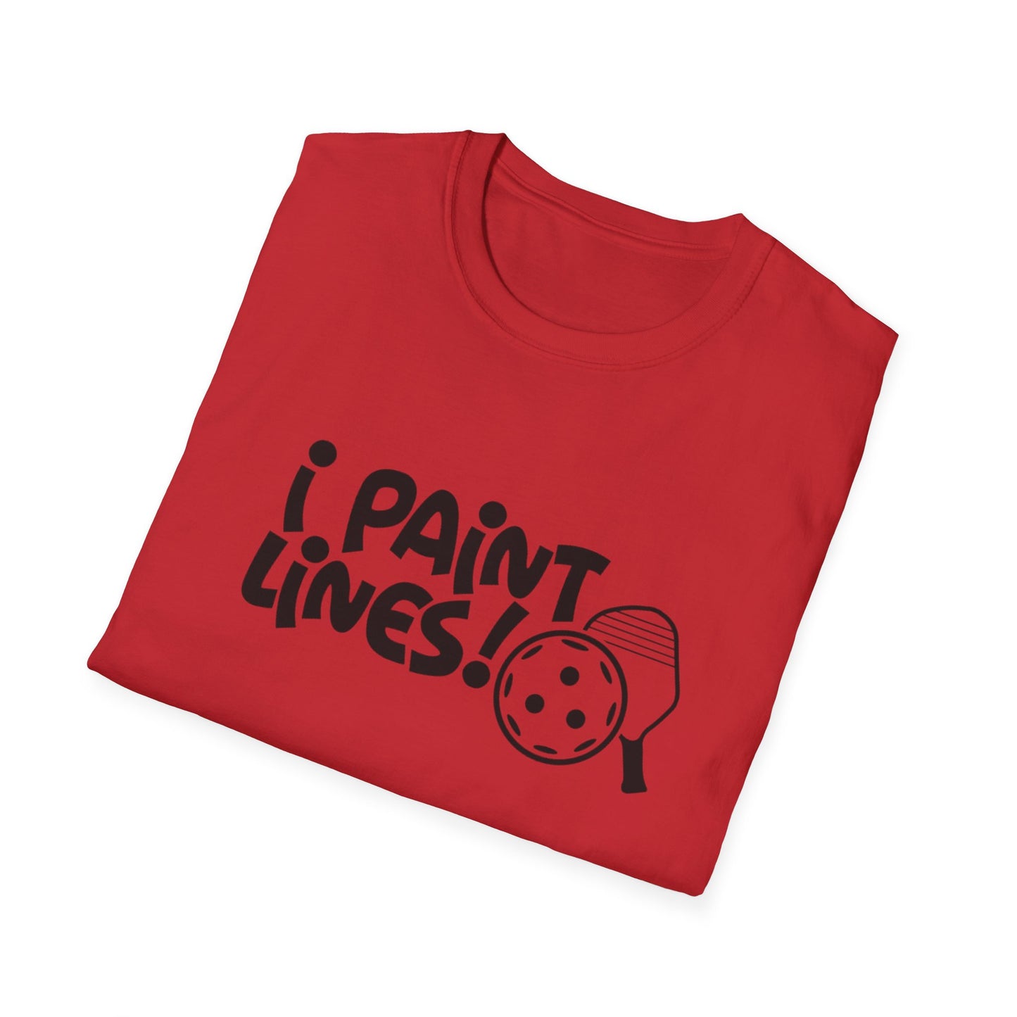 Women's Durable Pickleball T-shirt - I Paint Lines