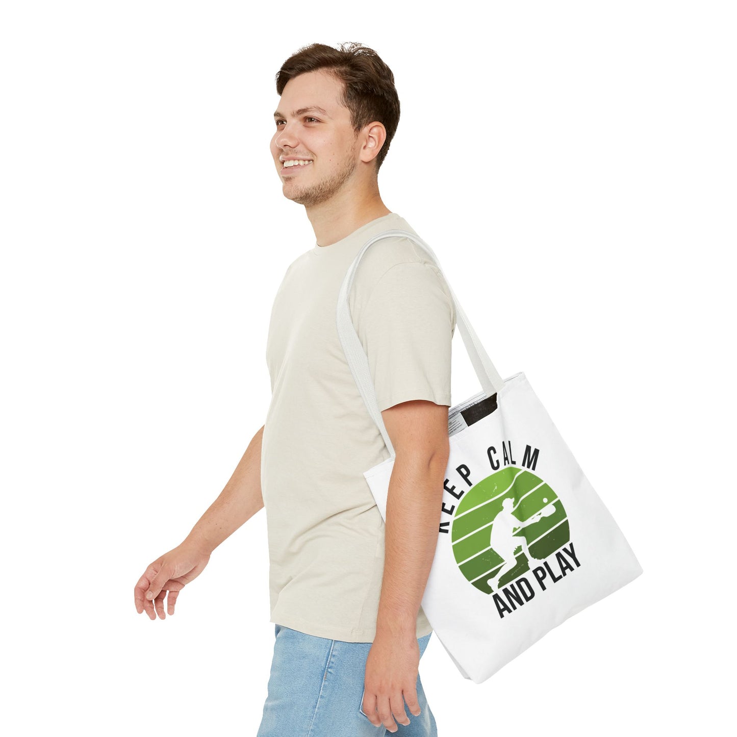 Pickleball Durable Tote Bag - Keep Calm and Play