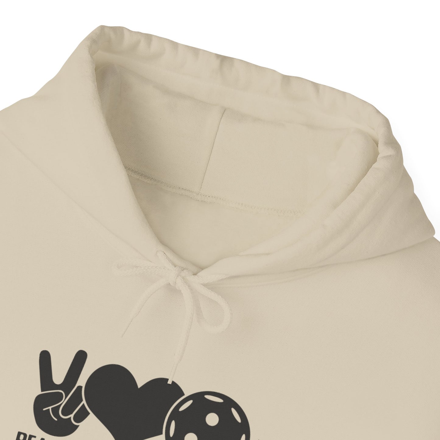 Men's Stylish Pickleball Hoodie - Peace, Love, Pickleball