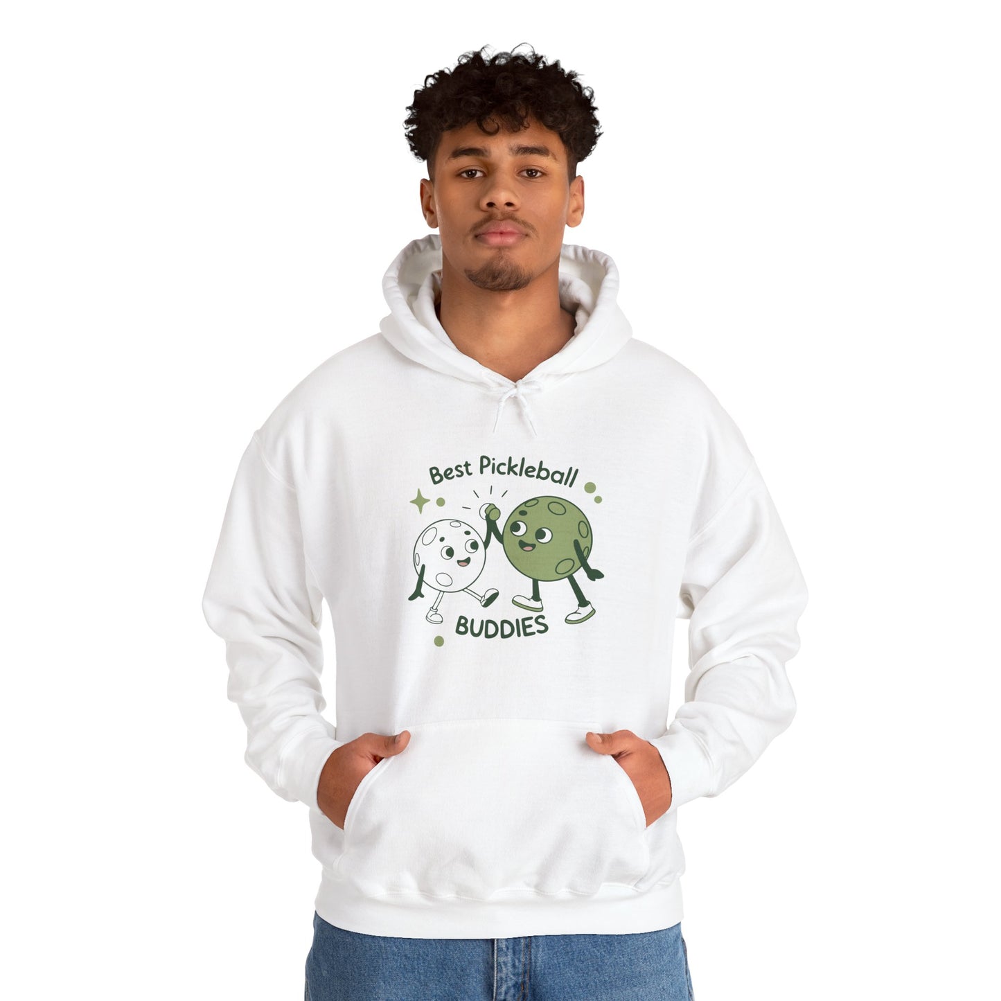 Men's Cute Pickleball Hoodie - Best Pickleball Buddies