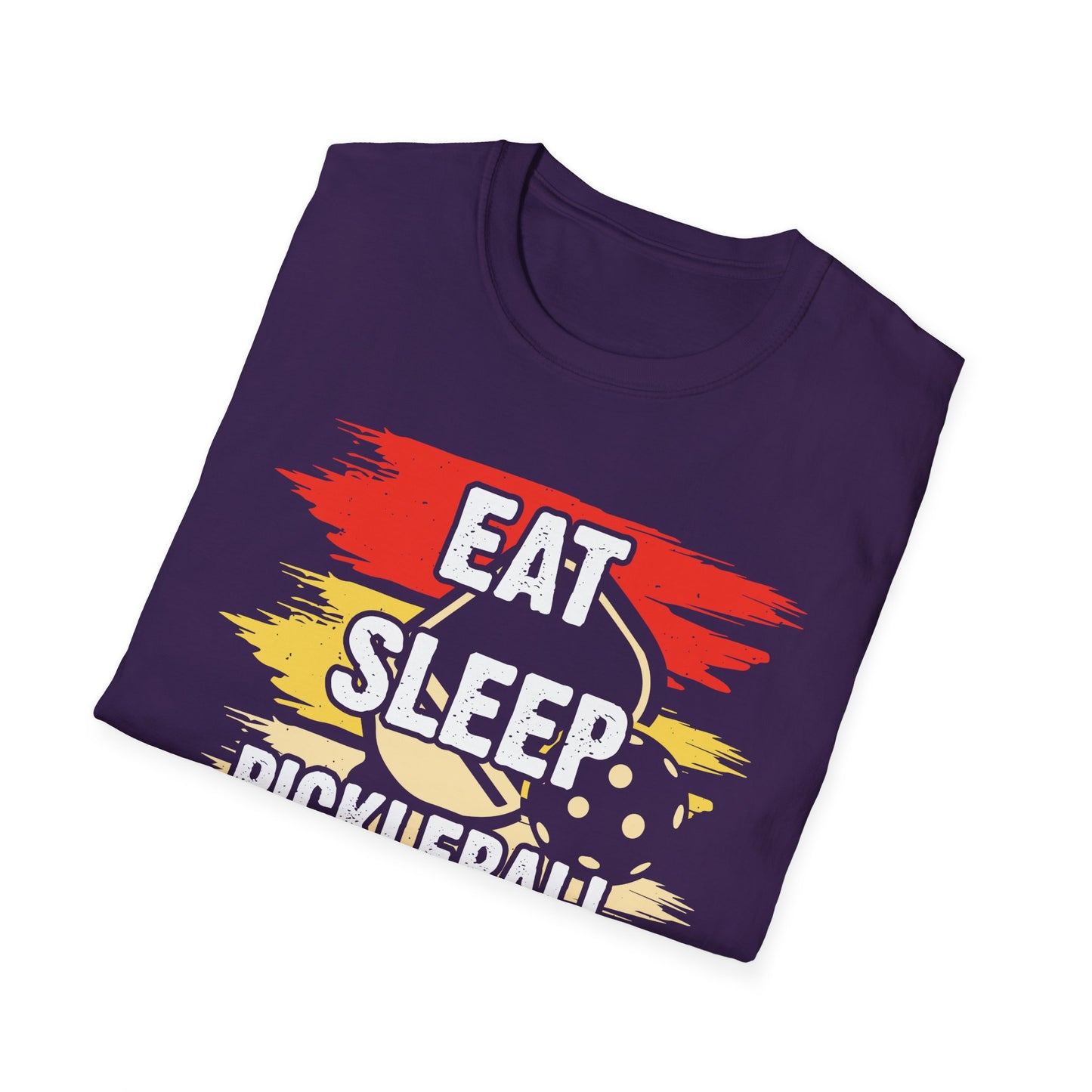 Men's Vibrant Pickleball T-shirt - Eat Sleep Pickleball Repeat Retro