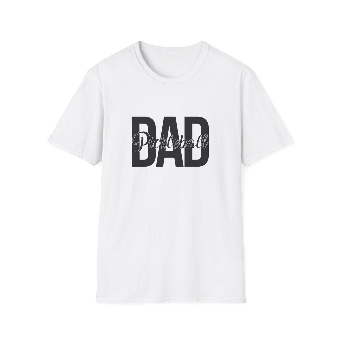 Men's Trendy Pickleball T-shirt - Pickleball Dad White