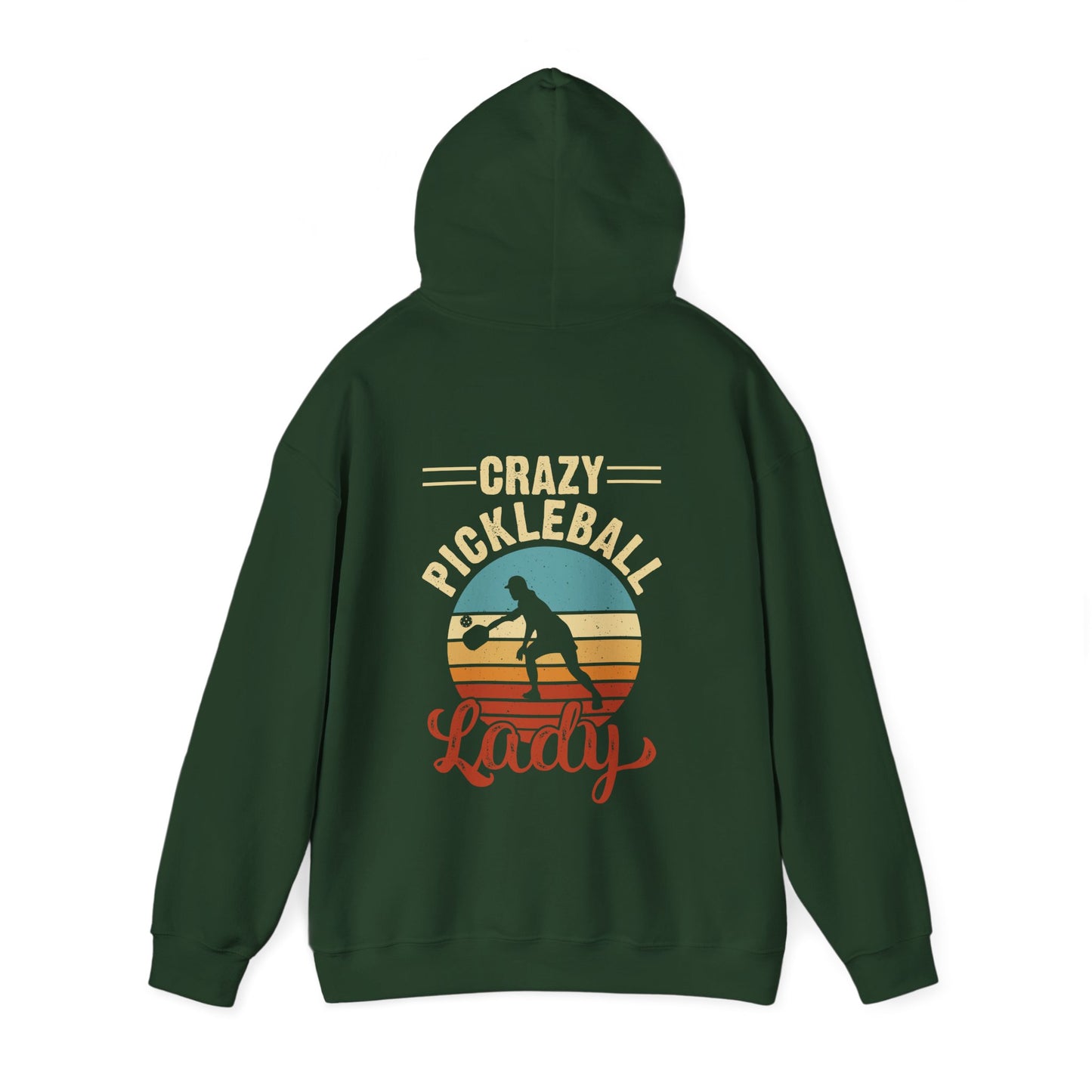 Women's Vibrant Pickleball Hoodie - Crazy Pickleball Lady