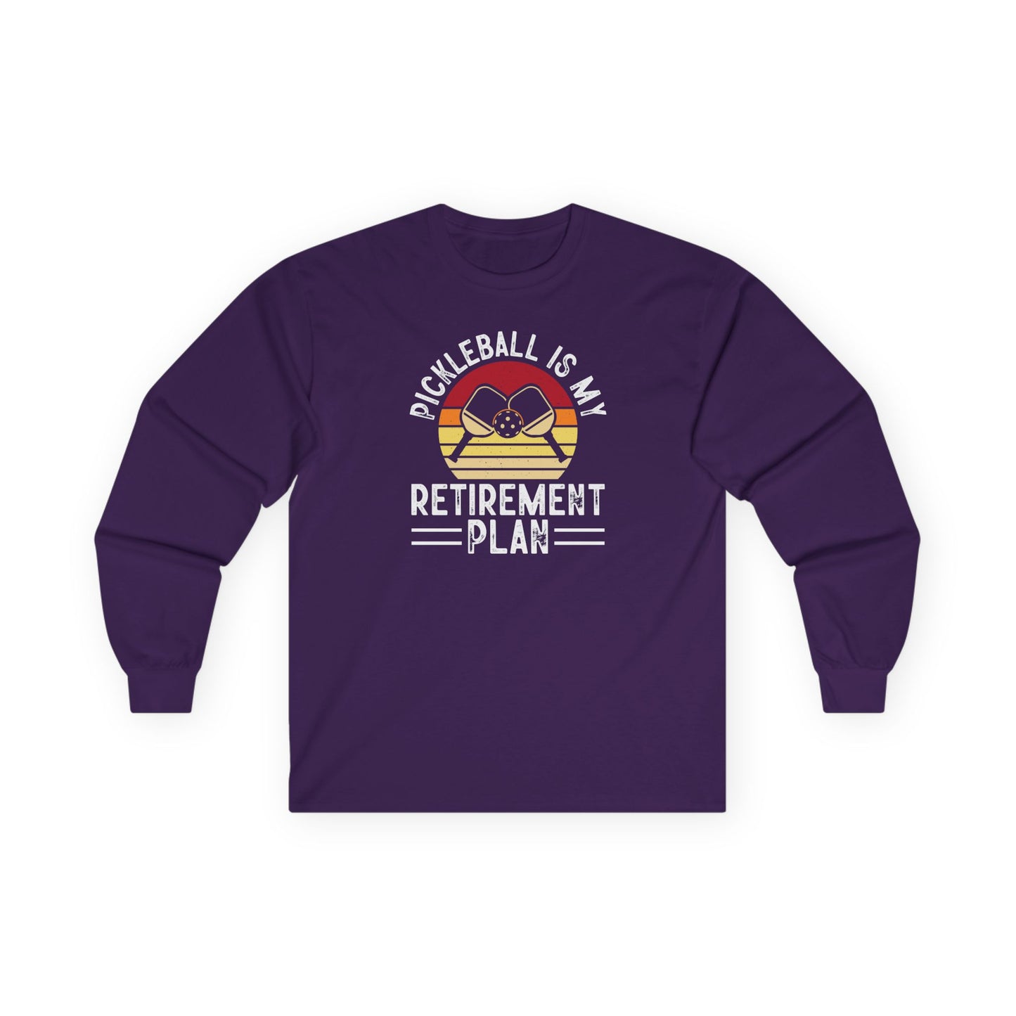 Women's Pickleball Long Sleeves top - Pickleball Is My Retirement Plan Purple